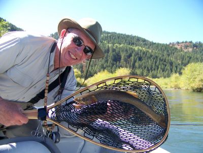 Paul Catching And Releasing A Cutthroat Trout - Click for an Enlargement